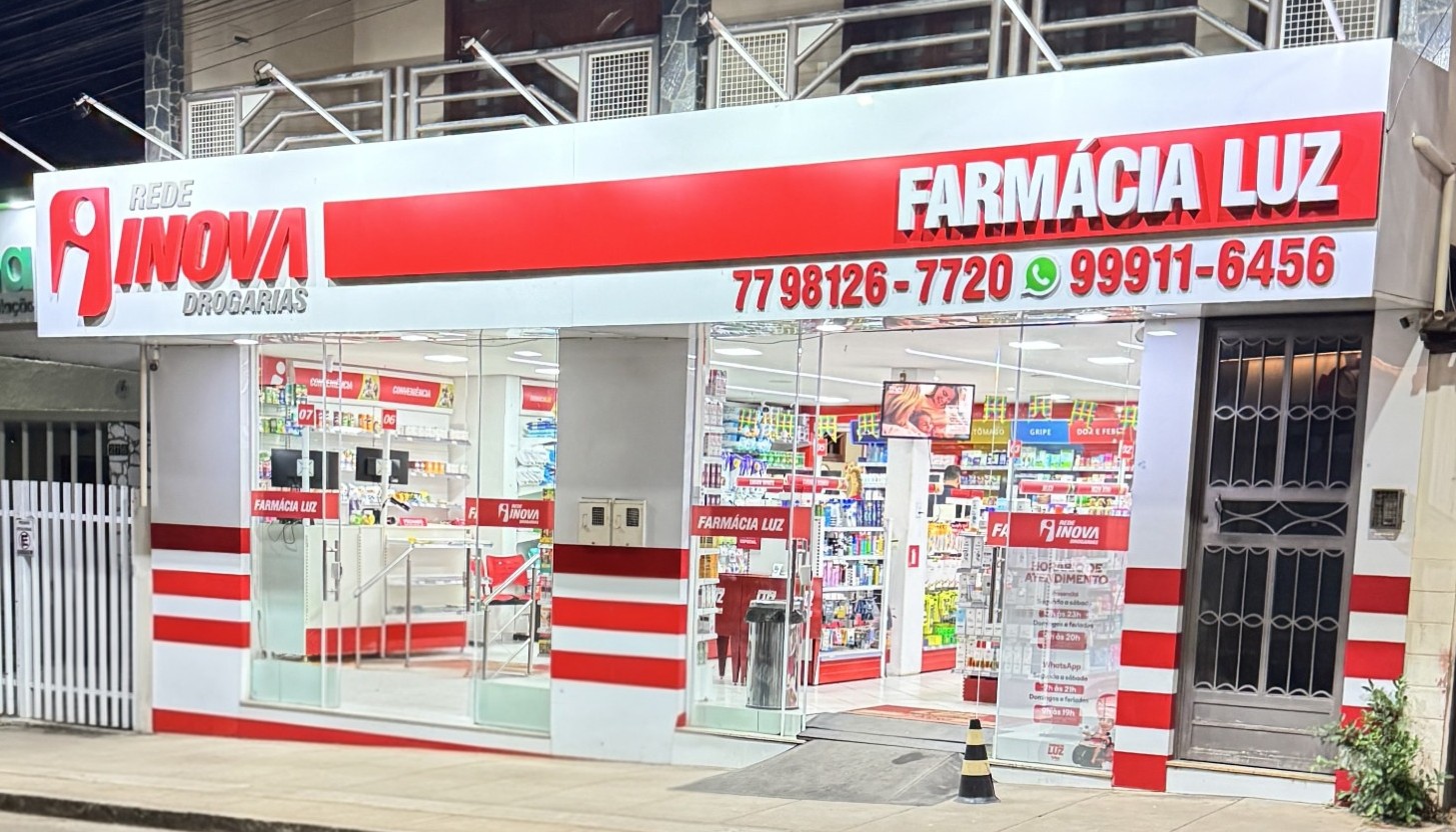 Fachada da Farmácia Luz — Livramento de Nossa Senhora/BA